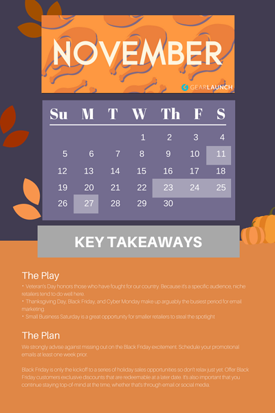 november retail holiday calendar